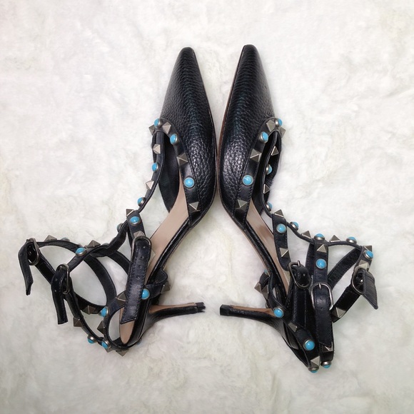 ❤️SOLD❤️Valentino rockstud slingbacks black 36 - Picture 5 of 9